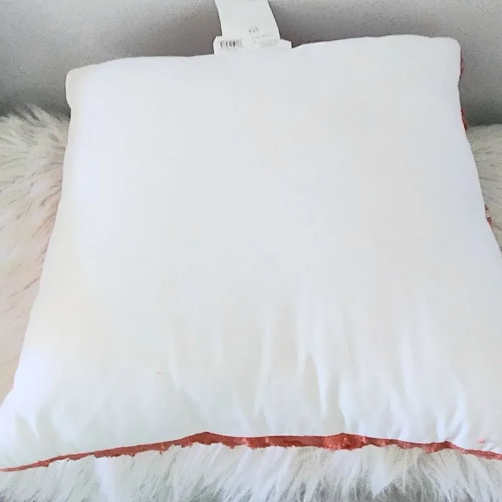 Pillowfort accent pillow coral color